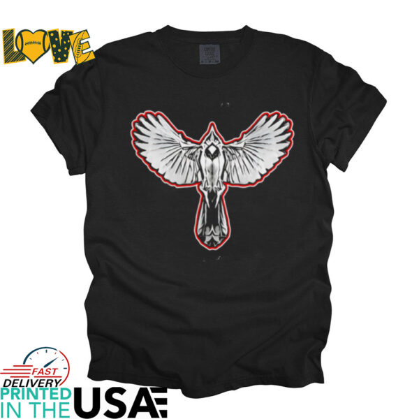 Louisville Cardinals football mascot black white shirt