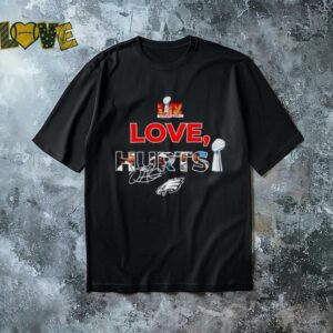 Love Jalen Hurts Super Bowl LIX Eagles signature shirt