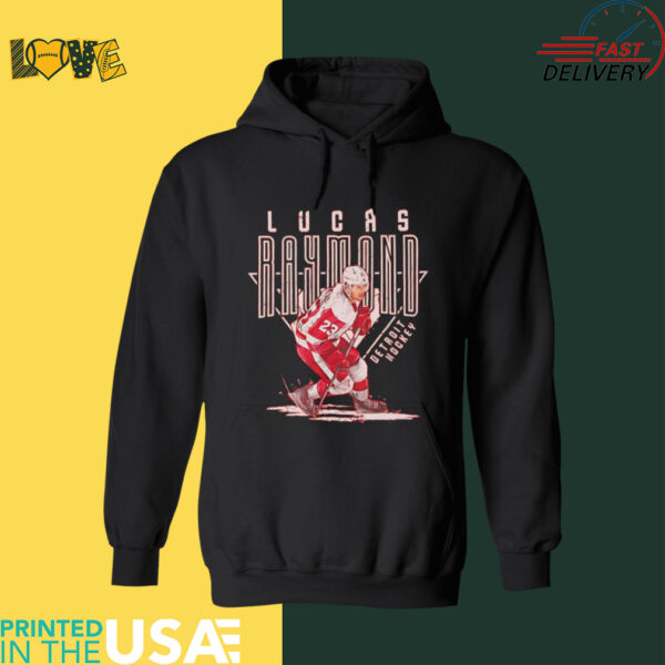 Lucas Raymond Detroit hockey player shirt