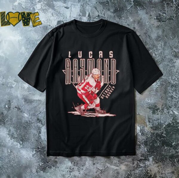 Lucas Raymond Detroit hockey player shirt