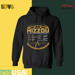 Mizzou Tigers Champion Wheelchair Basketball Schedule Shirt