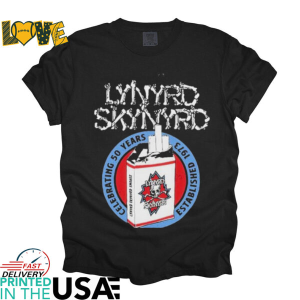 Lynyrd Skynyrd Smokes Celebrating 50 Years Est 1973 2024 Tour T Shirts