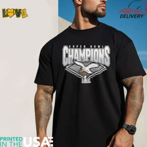 Philadelphia Eagles Super Bowl LIX Champions retro graphic shirt