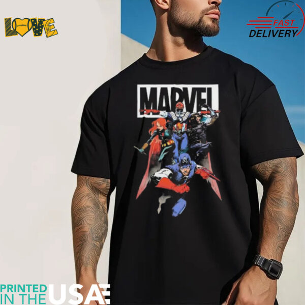 Marvel comic characters shirt