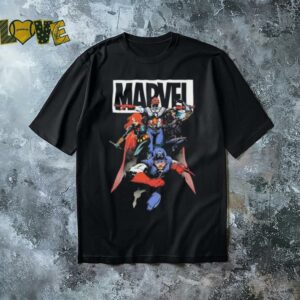 Marvel comic characters shirt