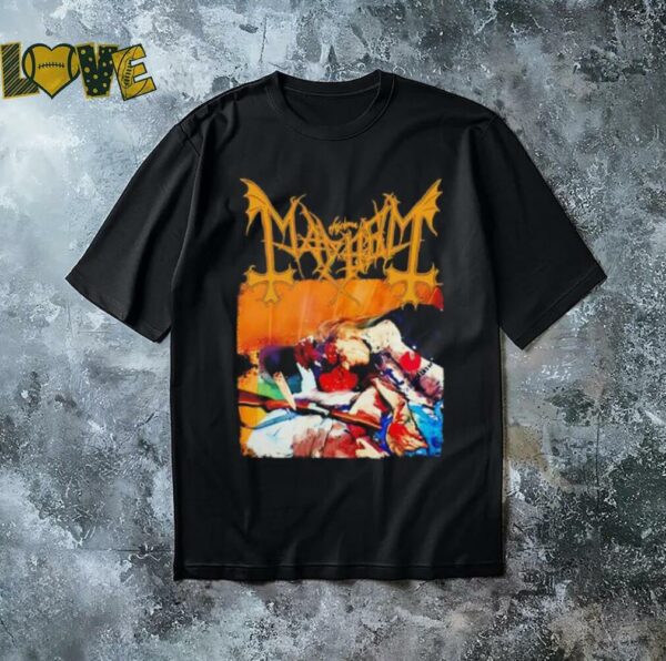 Mayhem band album cover shirt