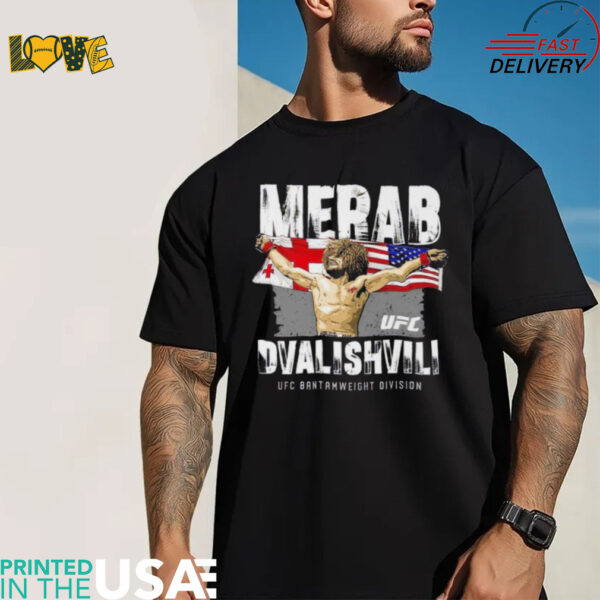 Merab Dvalishvili UFC Bamtamweight division Georgia flag shirt