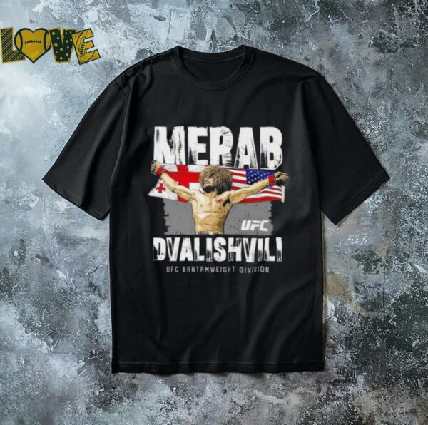 Merab Dvalishvili UFC Bamtamweight division Georgia flag shirt