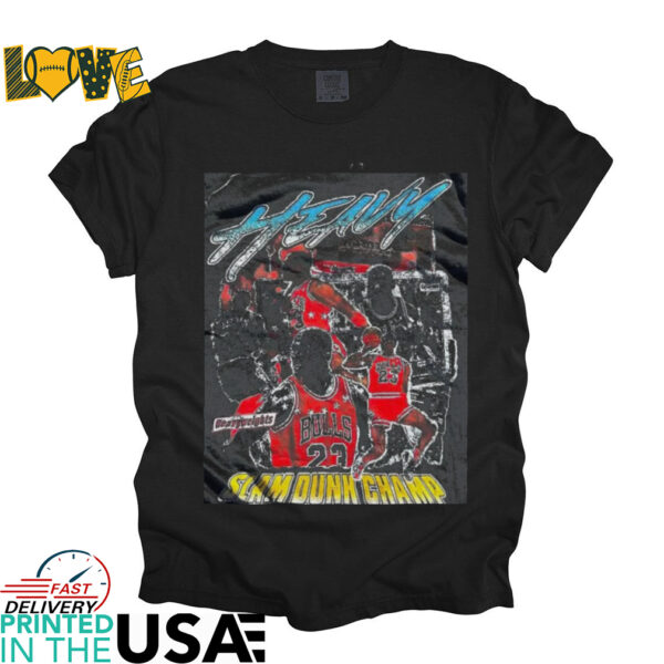 Michael Jordan #23 chicago bulls Players Slam Dunk Champ Vintage shirt