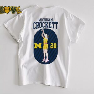 Michigan NIL Alyssa Crockett #20 shirt