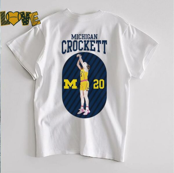 Michigan NIL Alyssa Crockett #20 shirt