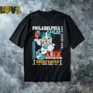 Mickey mouse Philadelphia Eagles Super Bowl LIX Champions undefeated shirt