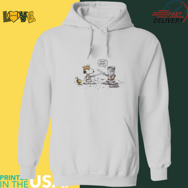 Monty Python and the Holy Grail and Peanuts Tis But a Grief shirt