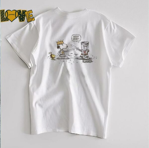 Monty Python and the Holy Grail and Peanuts Tis But a Grief shirt