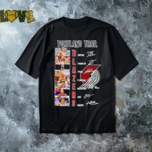 NBA Portland Trail Blazers players name signature shirt