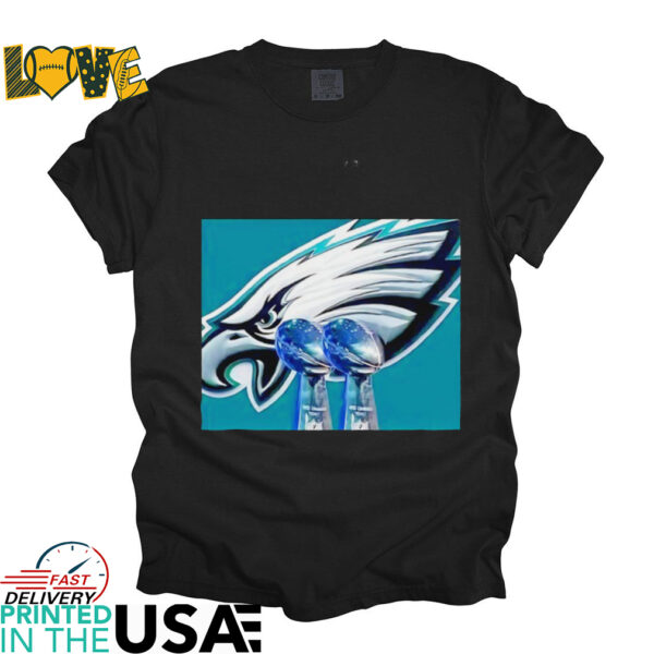 NFC East Philadelphia Eagles 2X Champs trophy shirt