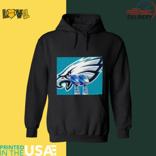 NFC East Philadelphia Eagles 2X Champs trophy shirt