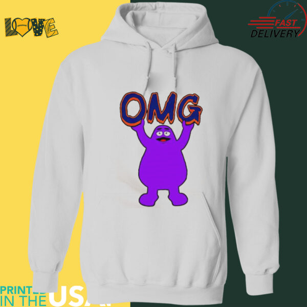 New York Mets OMG X Grimace mascot shirt