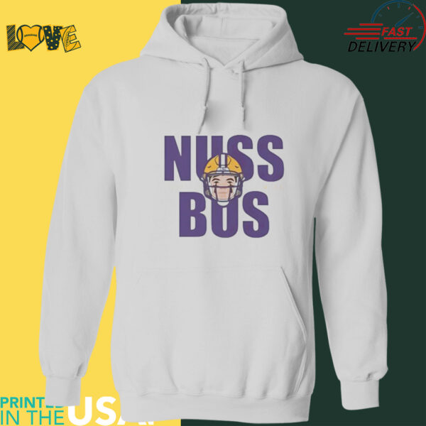 Nuss Bus Garrett Nussmeier LSU Tigers football shirt