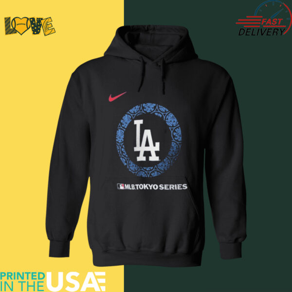 Official Los Angeles Dodgers Nike 2025 MLB World Tour Tokyo Series Legend Logo T Shirt