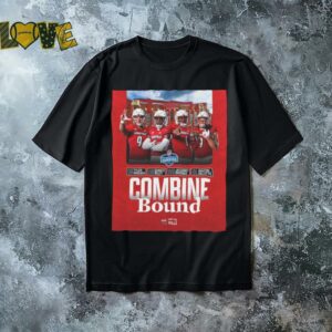 Official Louisville Football 2025 NFL Combine Bound Ashton Gillotte Ja’Corey Brooks Tyler Shough Poster t shirt