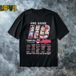 Official One Name 110 Years Old 1915 2025 Cleveland Indians Shirt