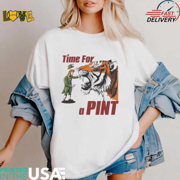 Official Time For A Pint Tiger St Patrick’s Day Shirt