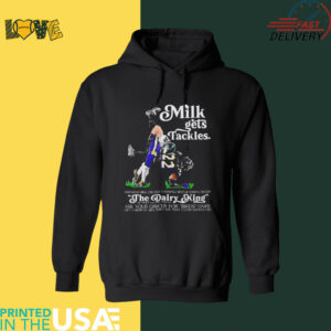 Philadelphia Eagles vs Baltimore Ravens milk gets tackles the dairy king shirt