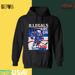 Trump hockey illegals are on thin ice shirt