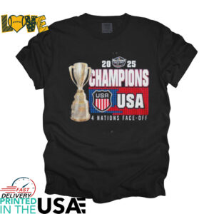 Official USA Hockey 4 Nations Face Off 2025 Champions Shirt