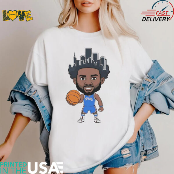 Philadelphia 76ers Joel Embiid city baller head shirt