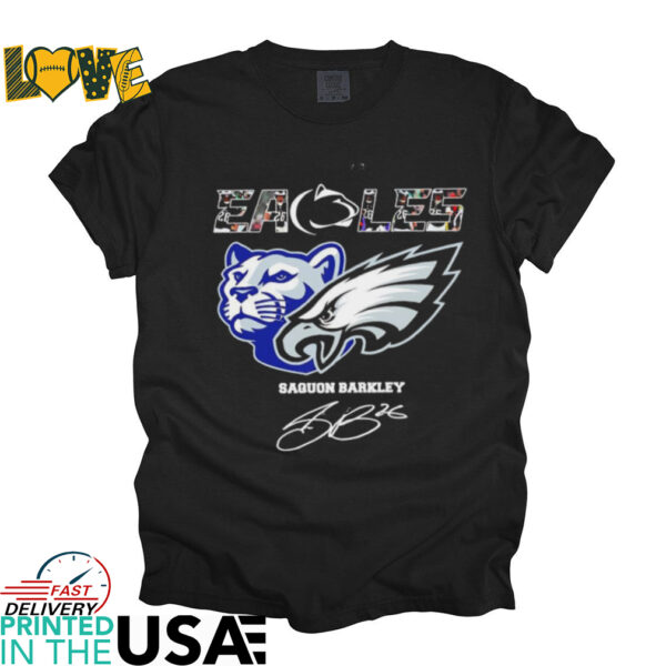 Philadelphia Eagles and Penn State Nittany Lions Saquon Barkley signature shirt