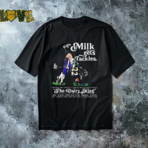 Philadelphia Eagles vs Baltimore Ravens milk gets tackles the dairy king shirt