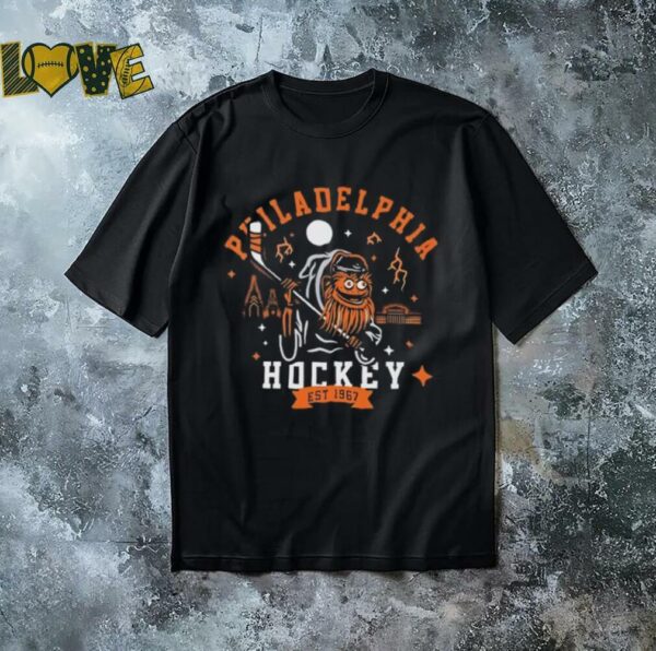 Philadelphia Flyers Gritty mascot hockey est 1967 shirt