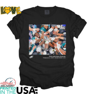 Philadelphia Eagles NFL Flash Features Super Bowl LIX Champions shirt