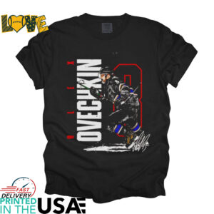 Alex Ovechkin Washington hockey vertical signature shirt