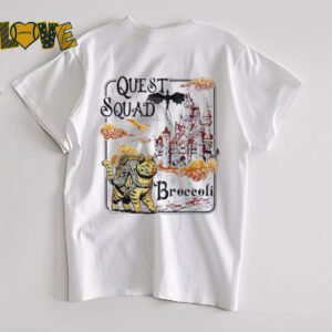 Quest Fantasy Squad Broccoli Funny Cat shirt