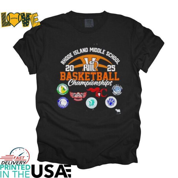 Rhode Island Middle School 2025 RIIL Basketball MS Championships shirt