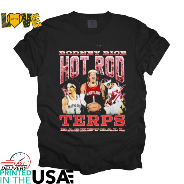 Rodney Rice hot Rod Maryland Terrapins graphic shirt