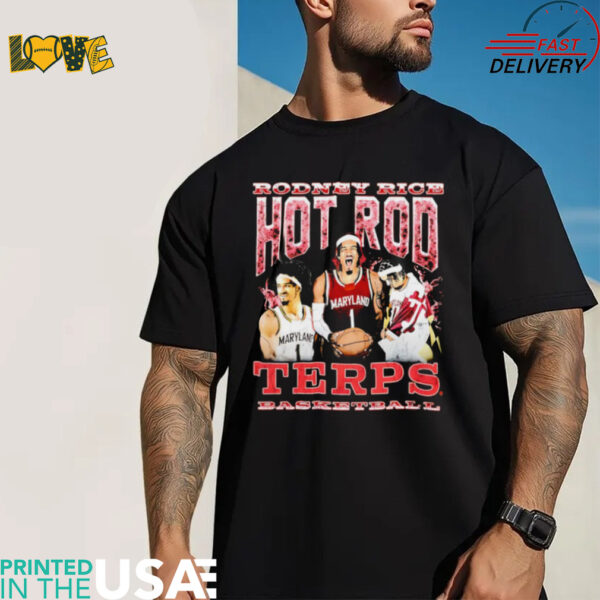 Rodney Rice hot Rod Maryland Terrapins graphic shirt