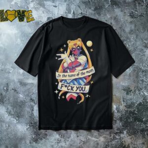 Sailorpool deadpool in the name of the moon fuck you shirt