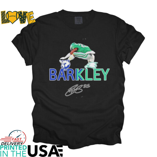 Saquon Barkley Philadelphia Eagles logos signatures shirt