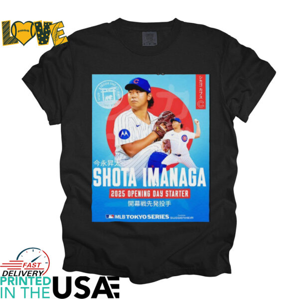 Shota Imanaga Chicago Cubs 2025 Opening Day Starter shirt