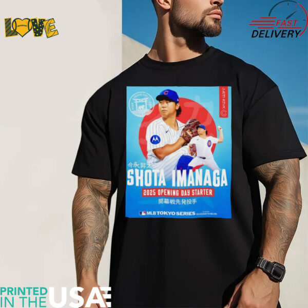 Shota Imanaga Chicago Cubs 2025 Opening Day Starter shirt