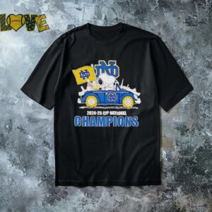 Snoopy and Woodstock Driving Car 2024 2025 CFP National Champions shirt