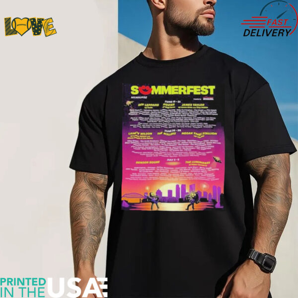 Summerfest Milwaukee 2025 Lineup At American Family Insurance Amphitheater On June 19 to July 5 T Shirts