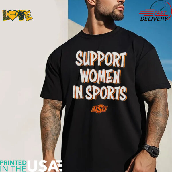 Support women in sports Oklahoma State Cowboys logo shirt