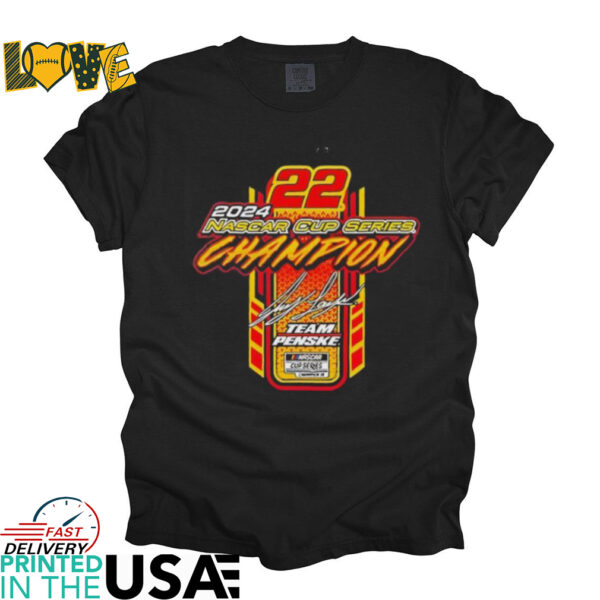 Team Penske Black Joey Logano 2024 NASCAR Cup Series Champion Lifestyle shirt