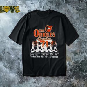 The Baltimore Orioles 1954 2025 71th thank you for the memories signatures shirt