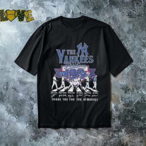 The New York Yankees 122 years signature thank you for the memories shirt